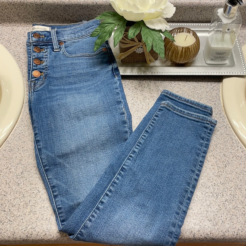 Madewell mid rise skinny crop Jean